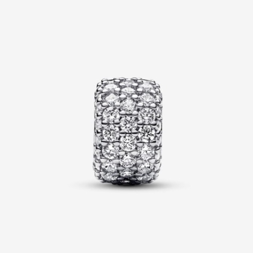 Pandora Sparkling Pavé Triple-row Charm